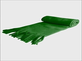 Yeşil Renk Polar Atkı